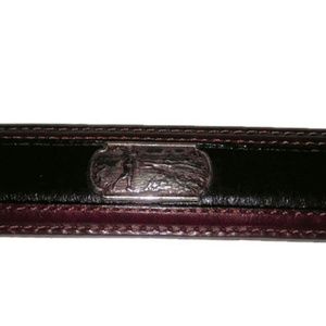 Onxy Burgundy and Black Belt Size 44" Long